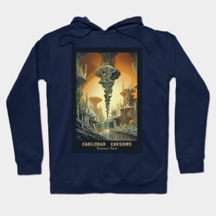 Carlsbad Caverns National Park Vintage Travel  Poster Hoodie